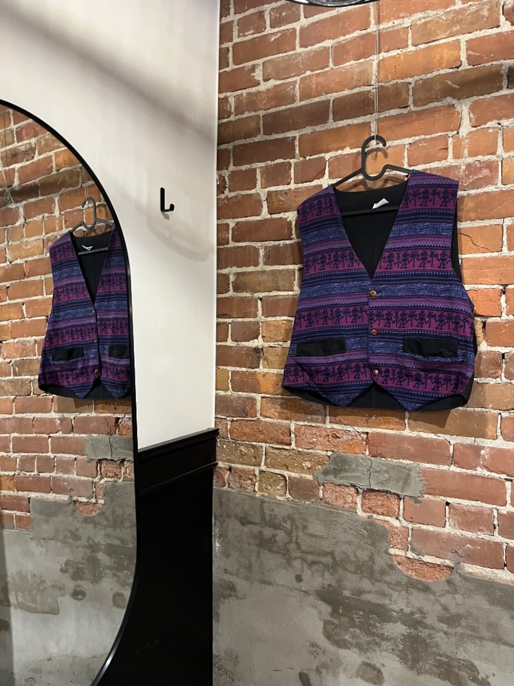 Vintage Wary Folk Art Fashions Purple Pattern Vest - Picture 6 of 6